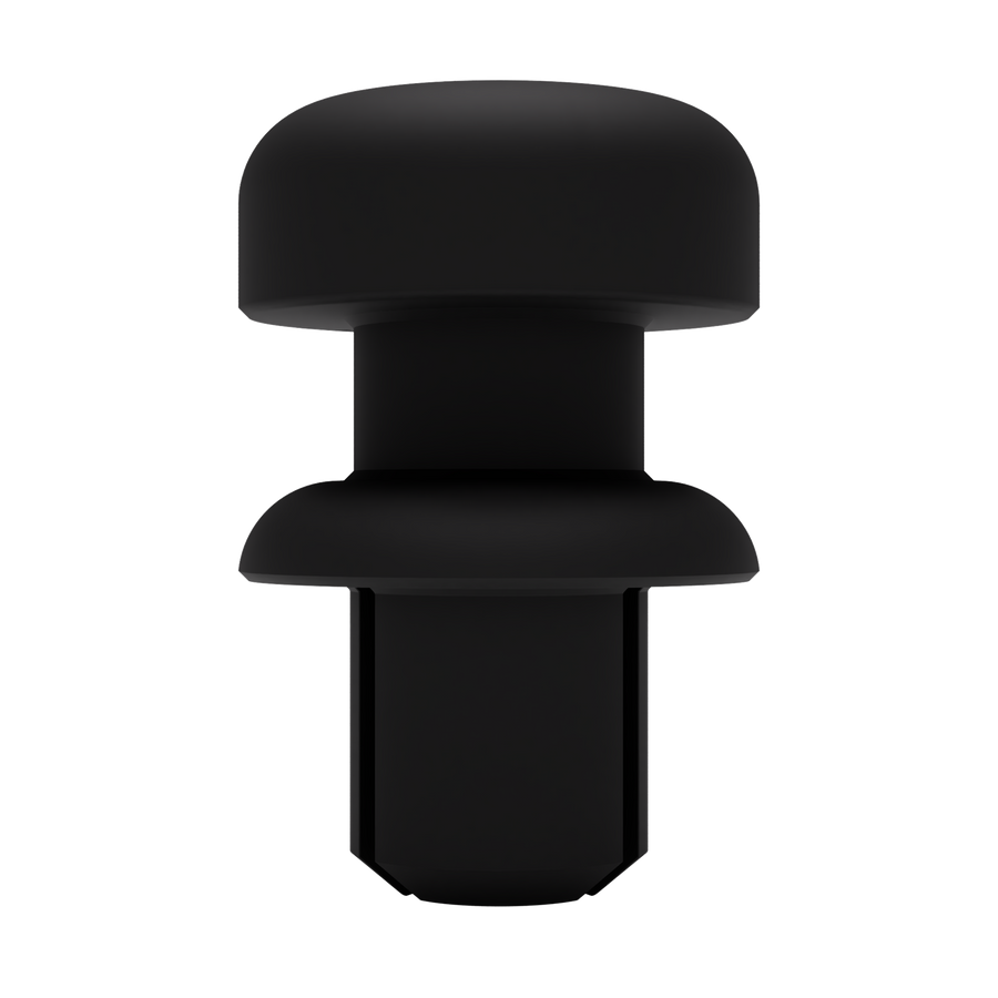 Clip de fixation de cordon de plage arrière Peugeot Citroën 699218 en PETG noir
